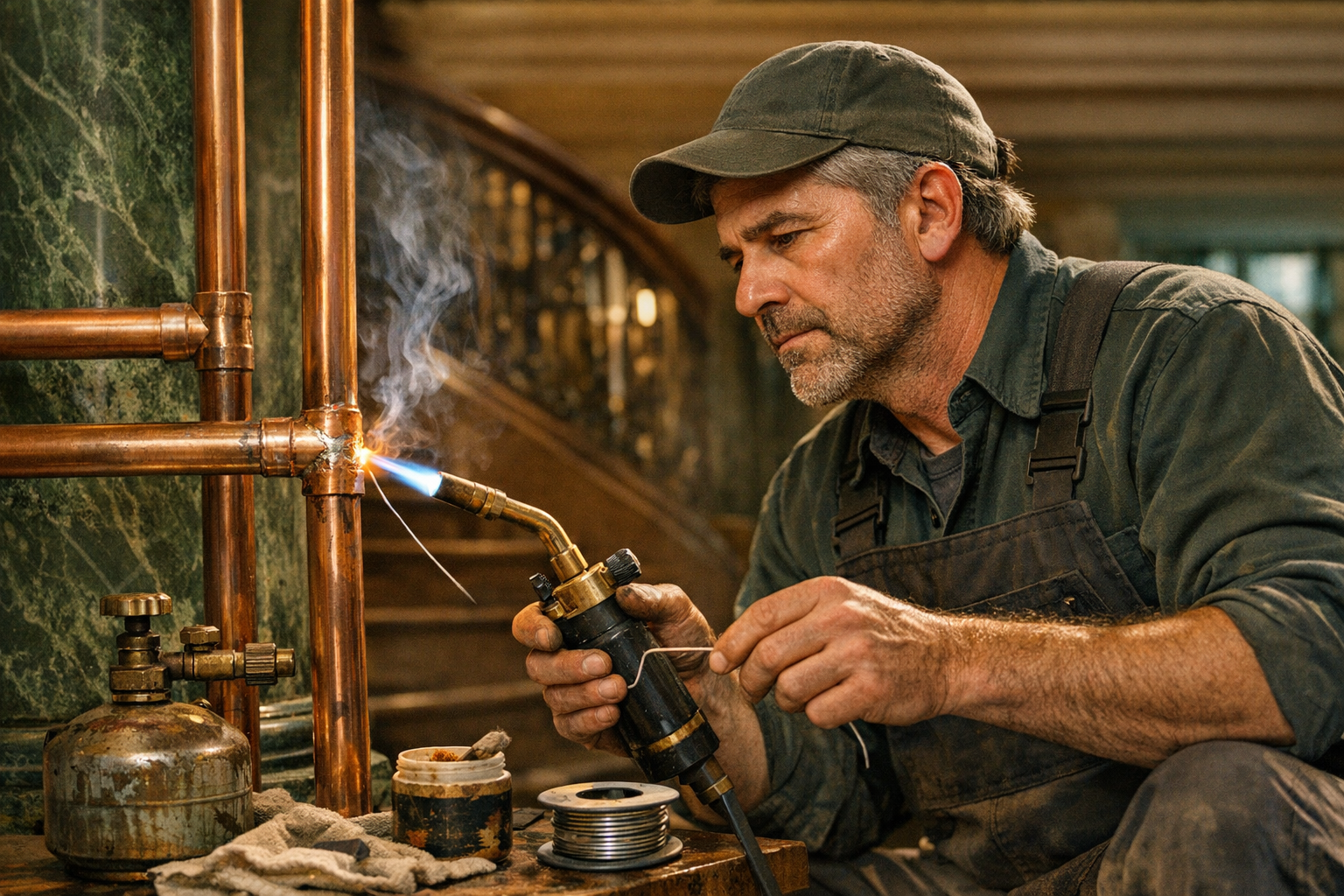 La plomberie traditionnelle : matériaux nobles et techniques de pose durables