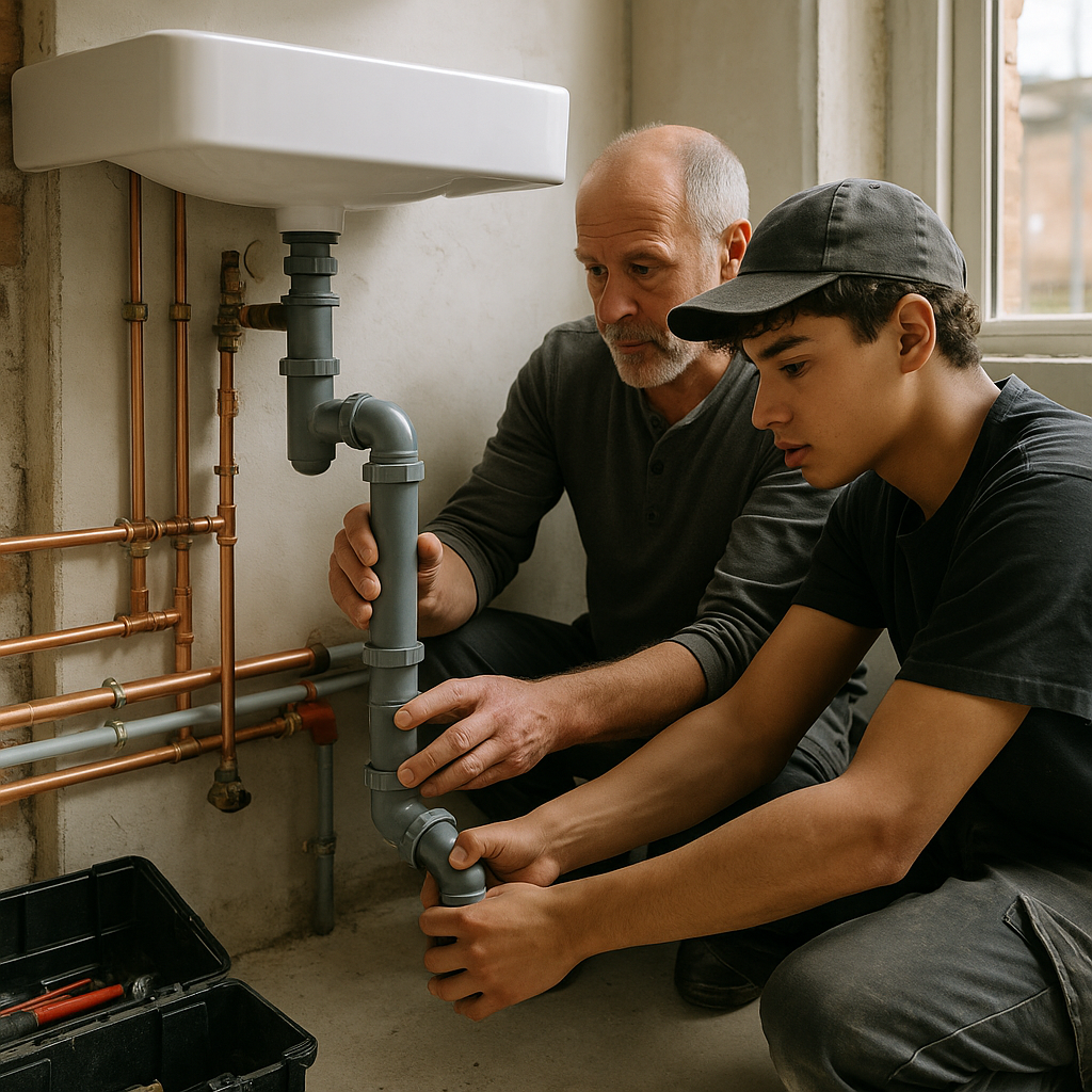 Plombier en alternance : formation, salaire et chantier réel